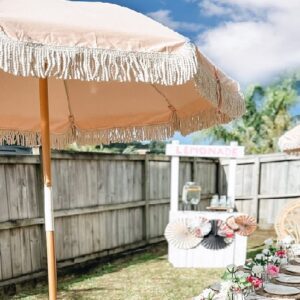 Salmon Picnic Umbrella