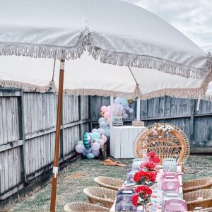 White Picnic Umbrella