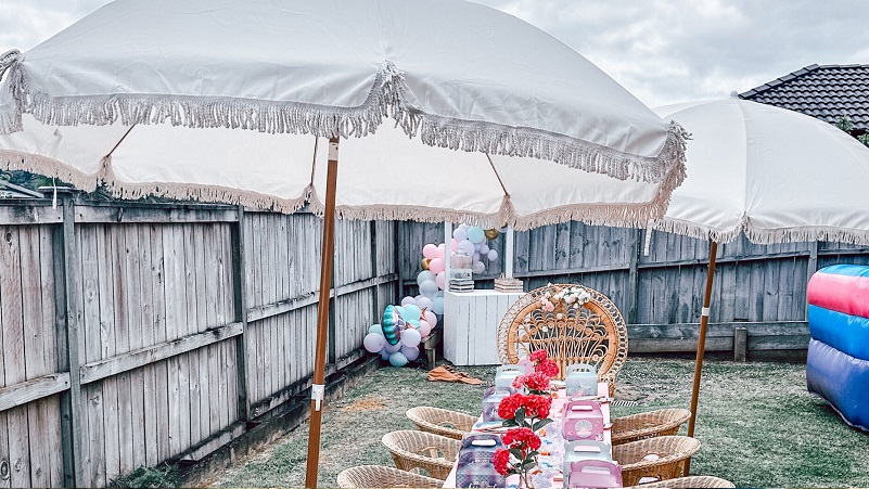 White Picnic Umbrella